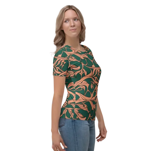 Moss And Apricot on a Women's Crew Neck T-Shirt