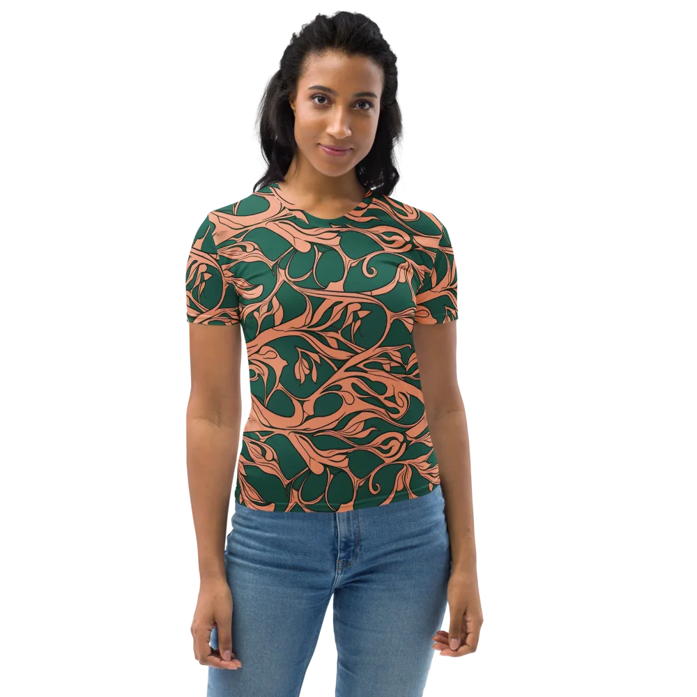 Moss And Apricot on Women's Crew Neck T-Shirt — Front
