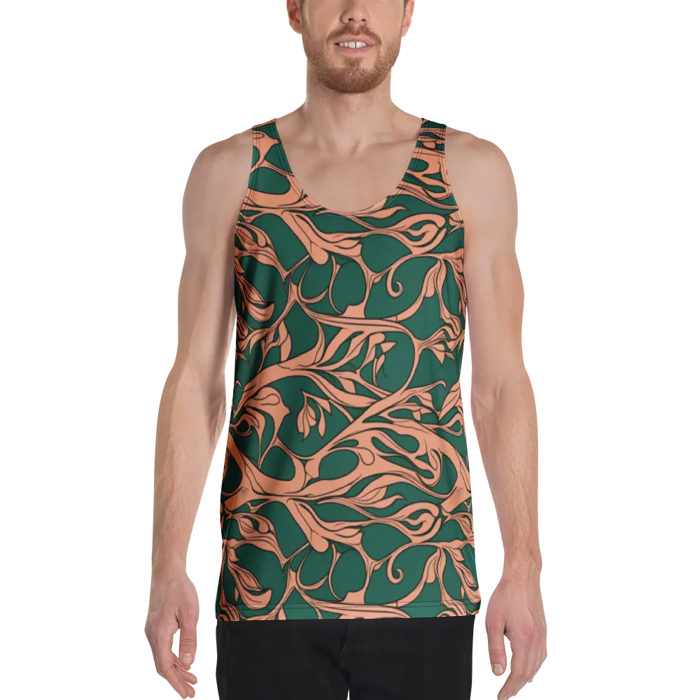 Moss And Apricot on Men's Tank Top — Front