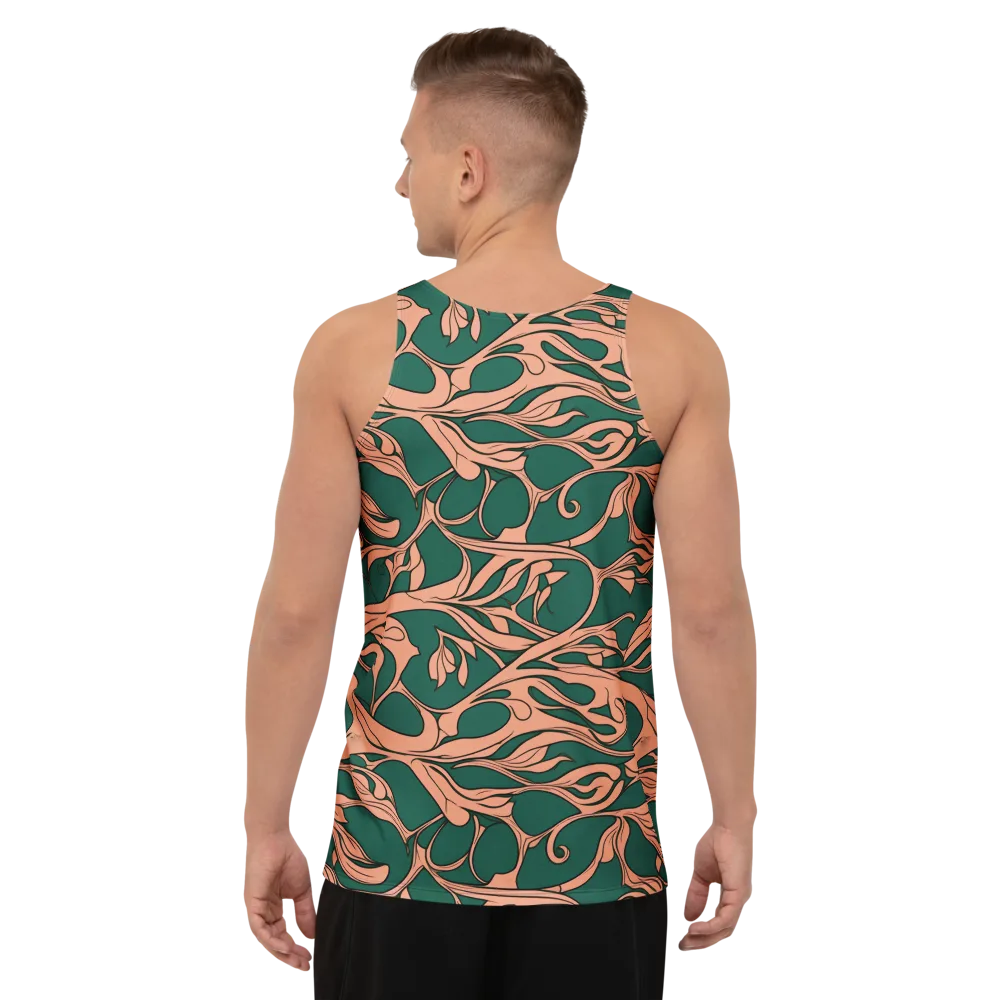 Moss And Apricot on Men's Tank Top — Back