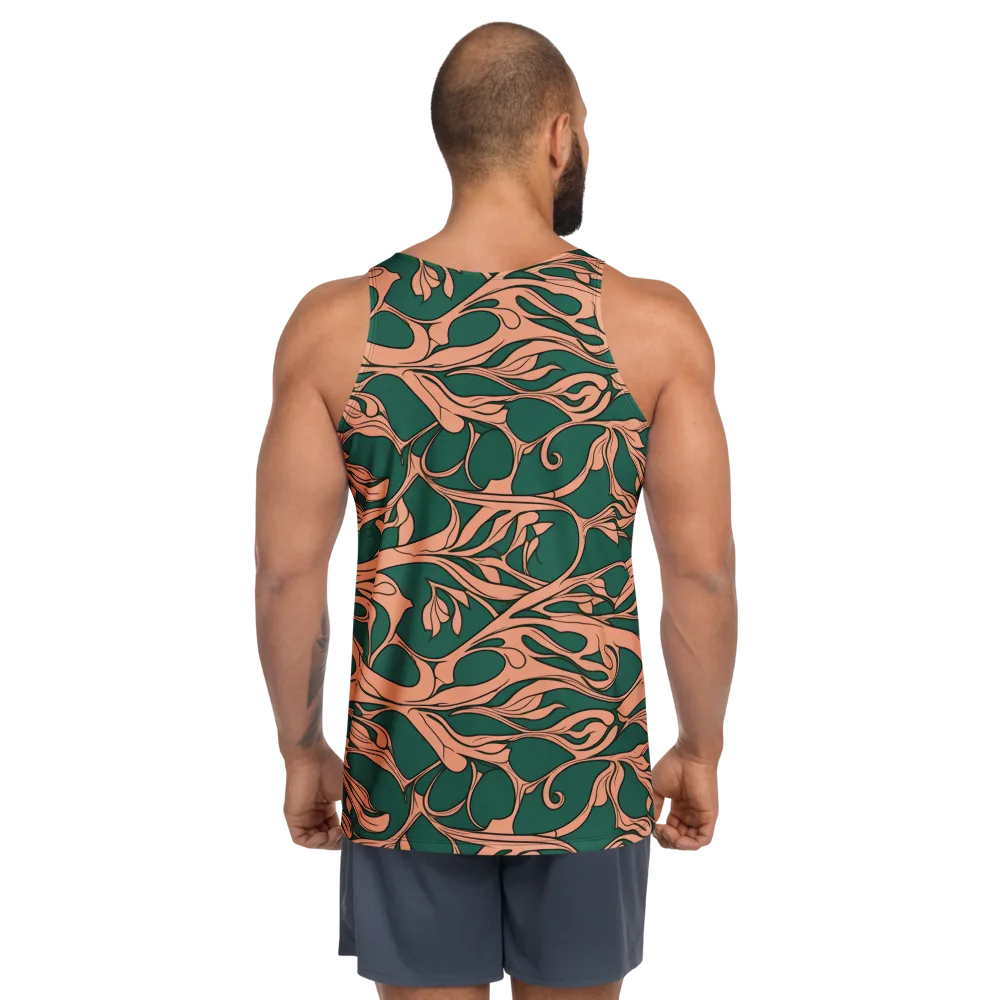 Moss And Apricot on Men's Tank Top — Back