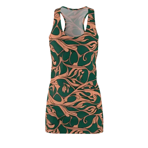 Moss And Apricot on a Racerback Dress