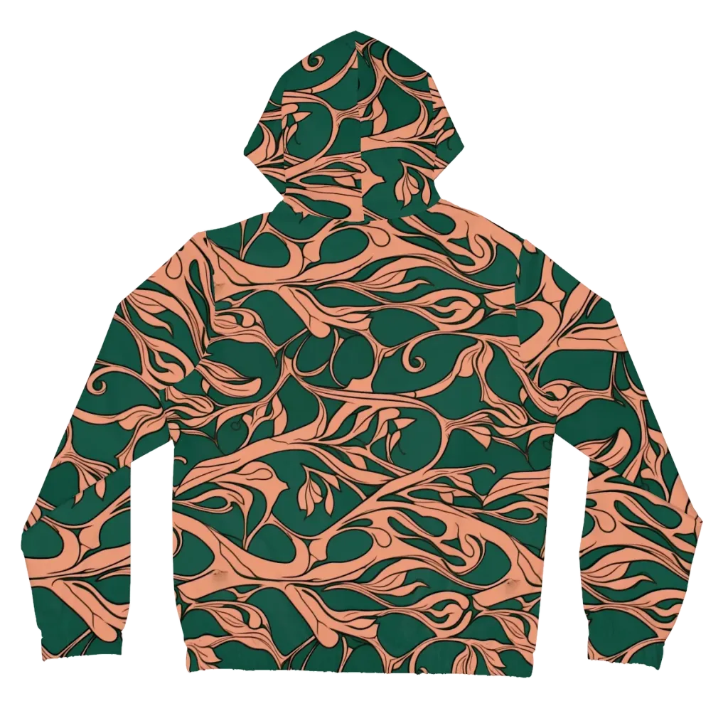 Moss And Apricot on Women's Full-Zip Hoodie — Back