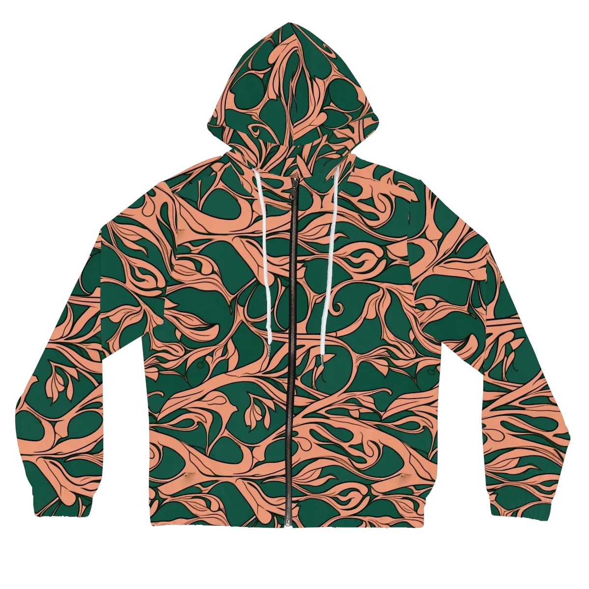 Moss And Apricot on Women's Full-Zip Hoodie — Front