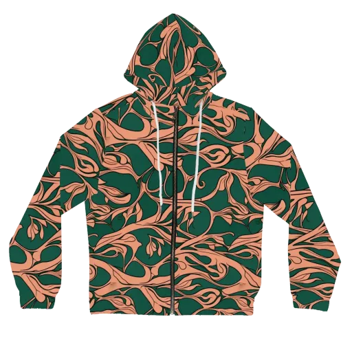 Moss And Apricot on a Women's Full-Zip Hoodie