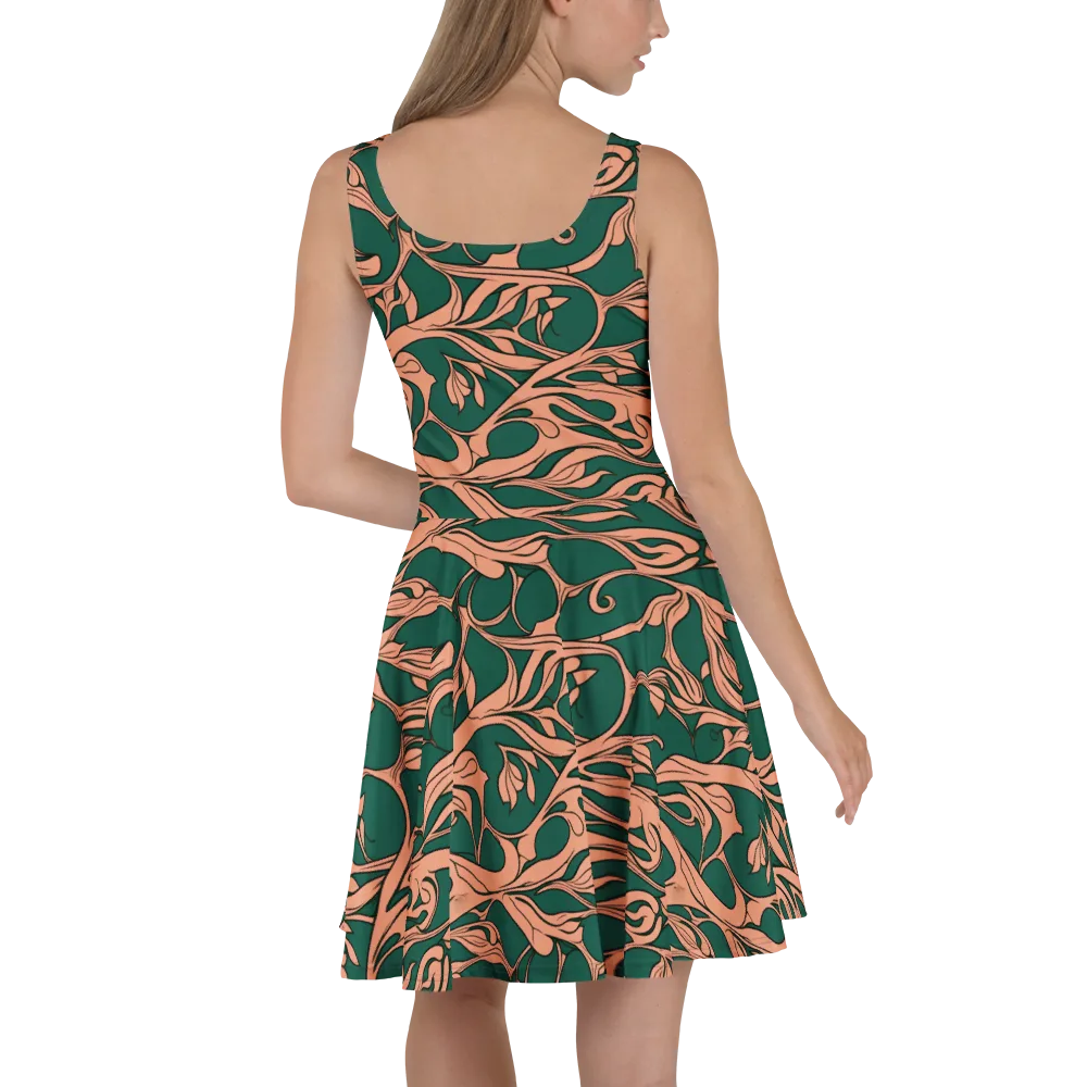 Moss And Apricot on Skater Dress — Back