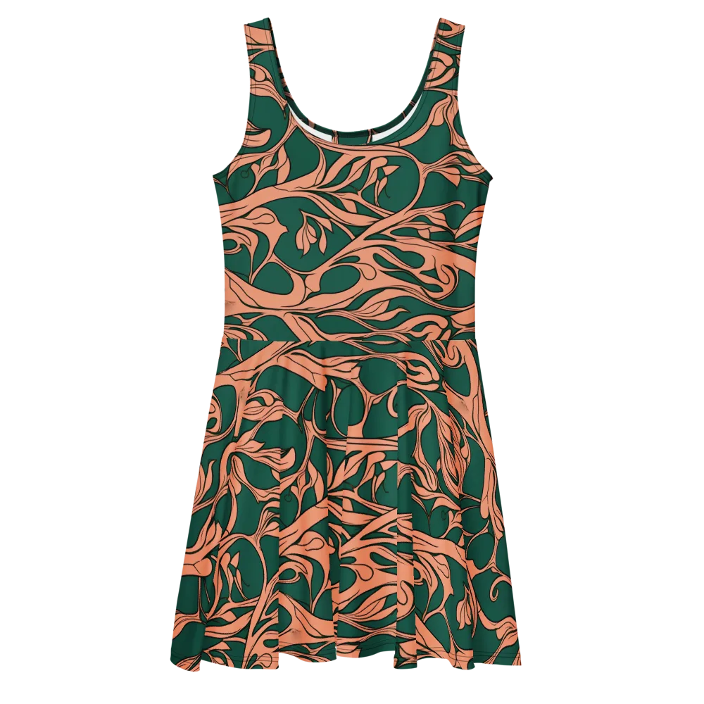 Moss And Apricot on Skater Dress — Front