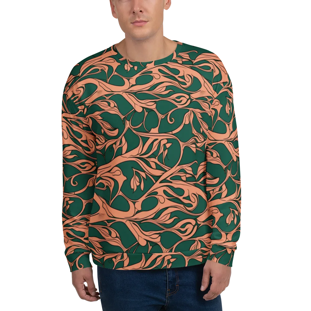Moss And Apricot on Sweatshirt — Front