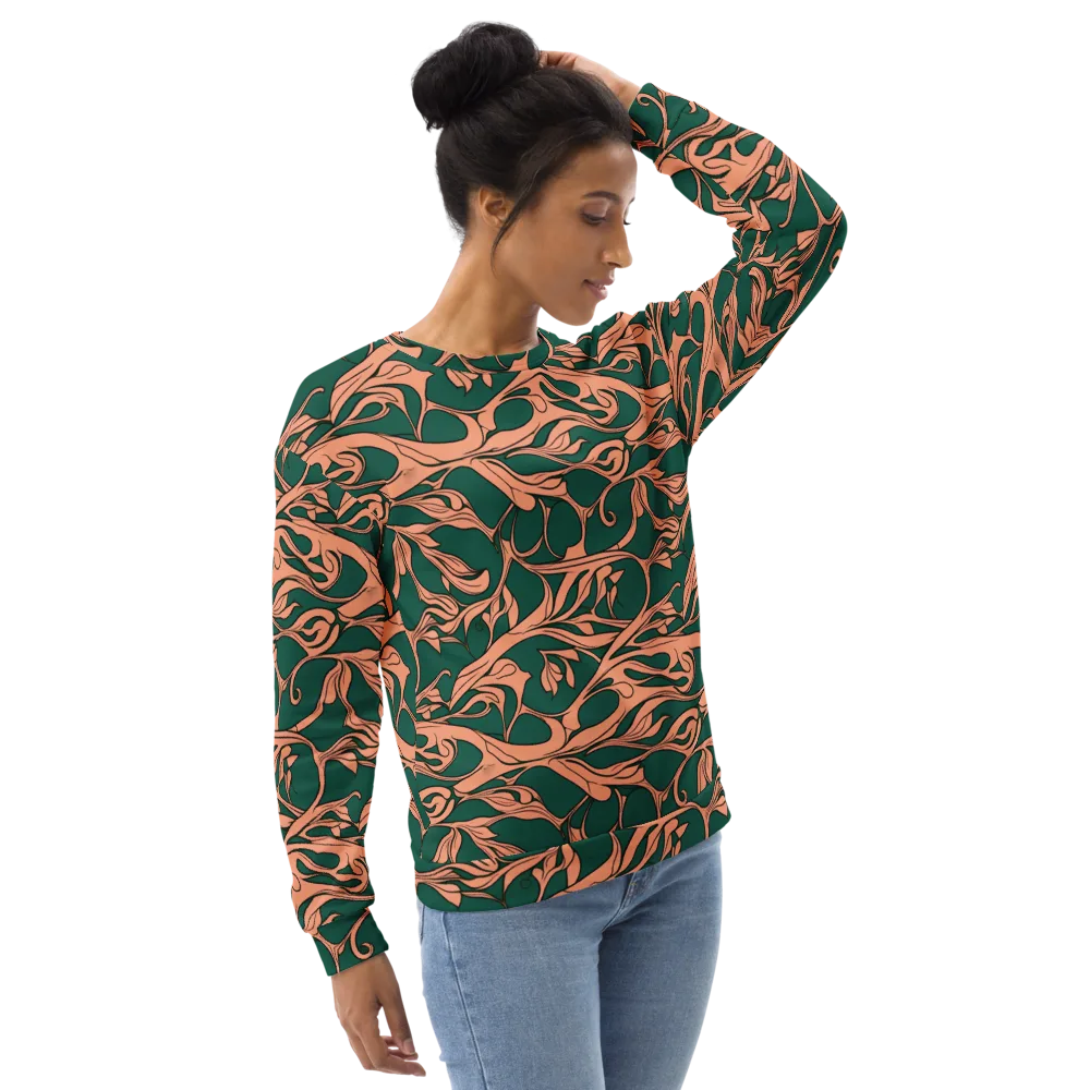 Moss And Apricot on Sweatshirt — Right Front