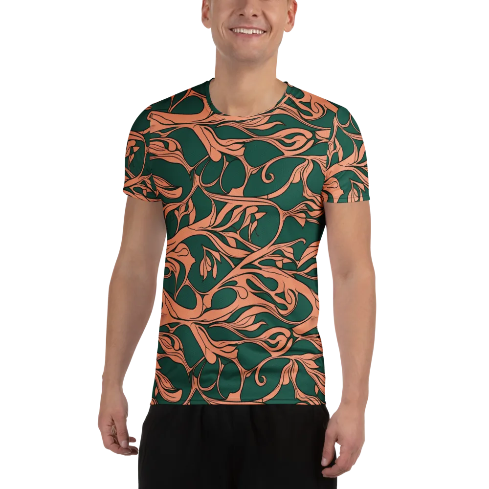 Moss And Apricot on Men's Athletic T-Shirt — Front