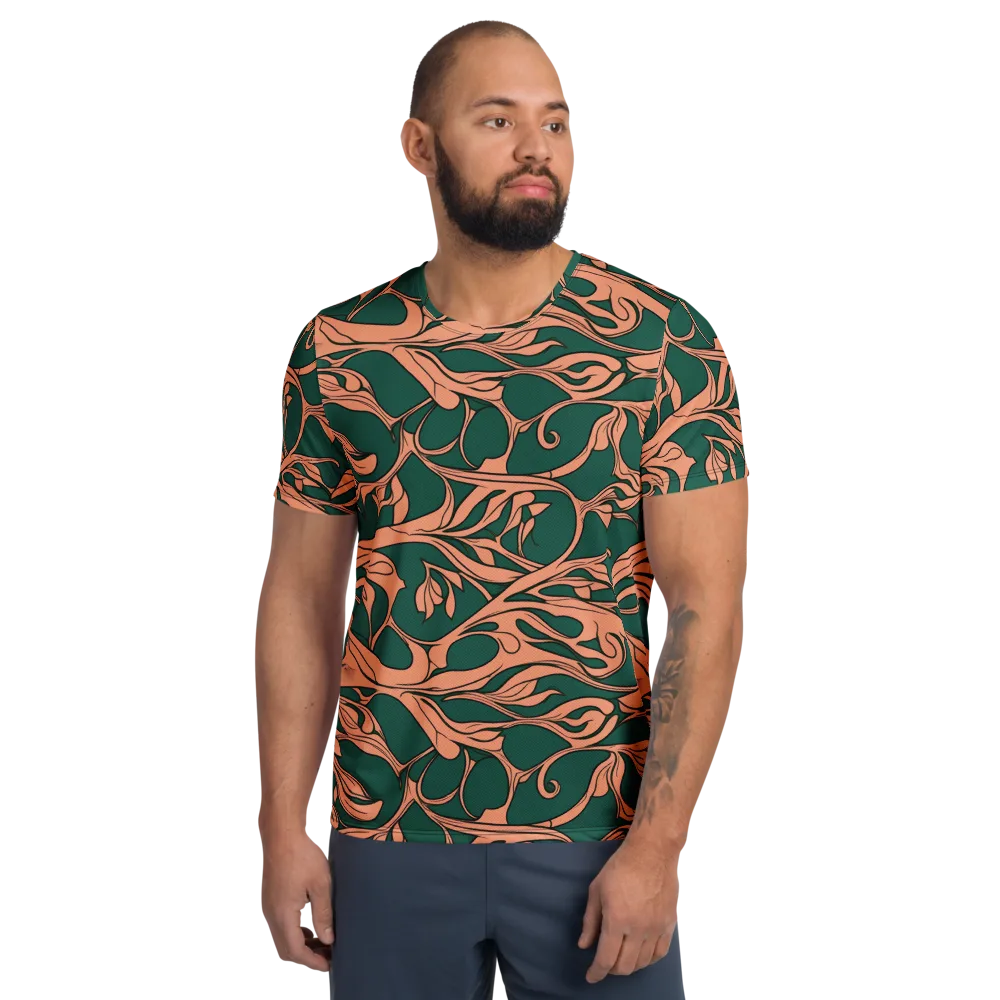 Moss And Apricot on Men's Athletic T-Shirt — Front