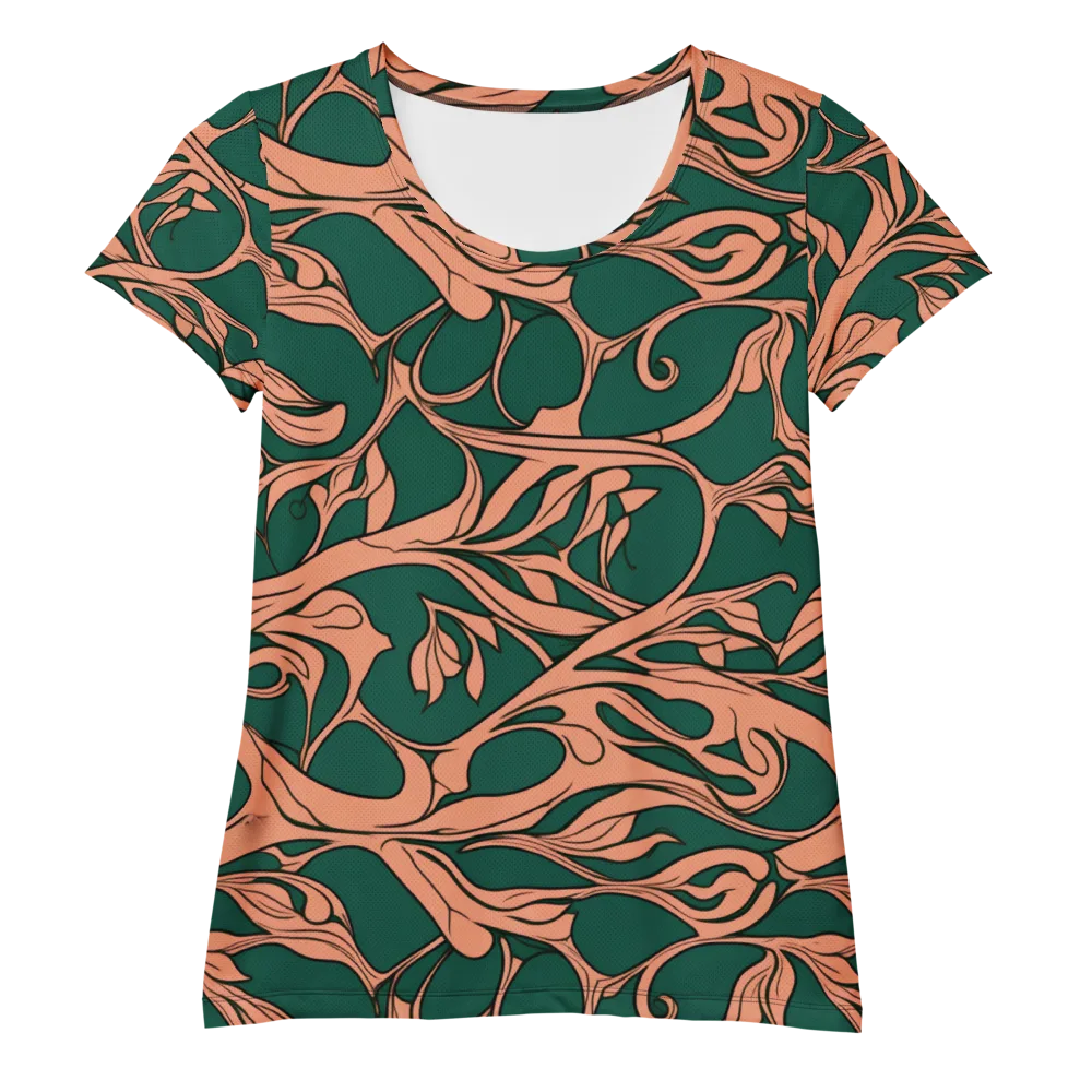 Moss And Apricot on Women's Athletic T-Shirt — Front