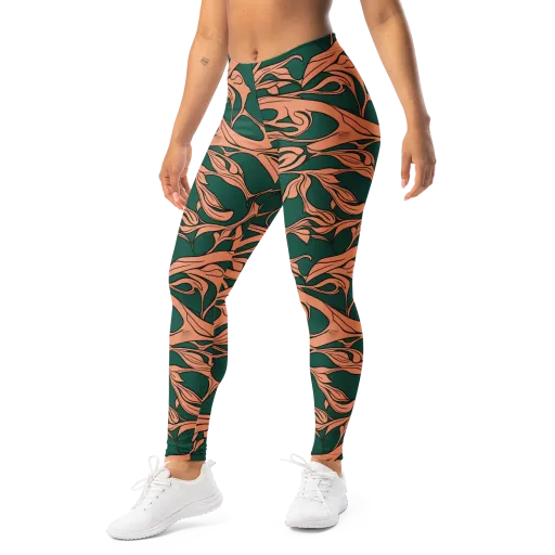Moss And Apricot on a Leggings