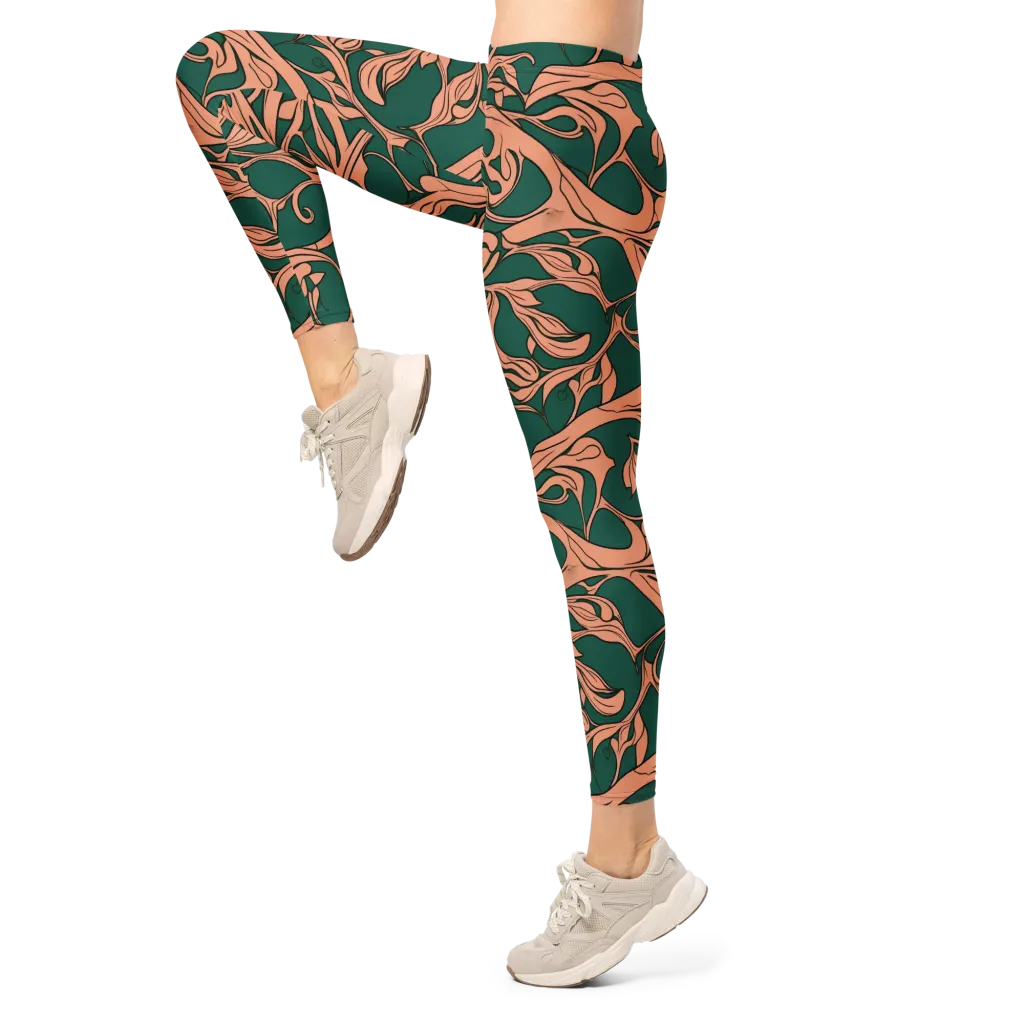 Moss And Apricot on Leggings — Left