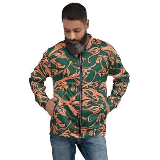 Moss And Apricot on a Bomber Jacket