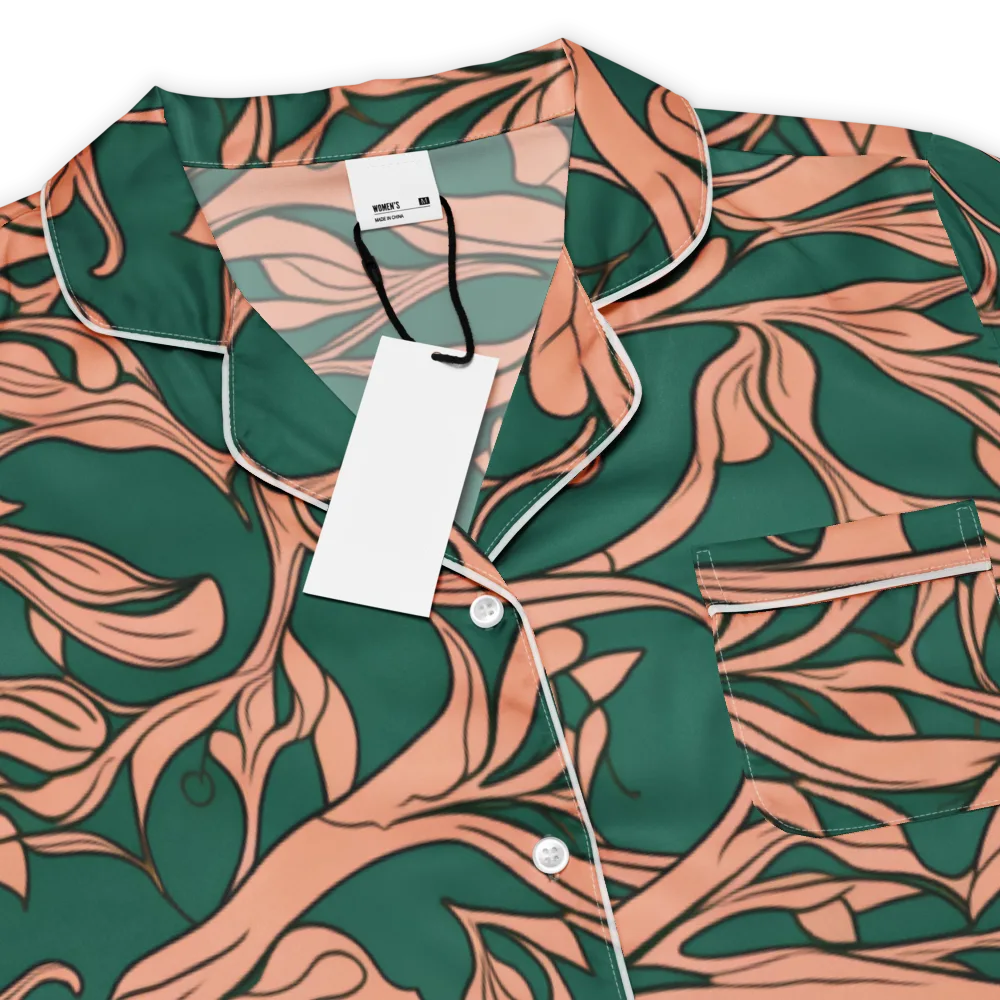 Moss And Apricot on Women's Short Sleeve Pajama Top — Product details