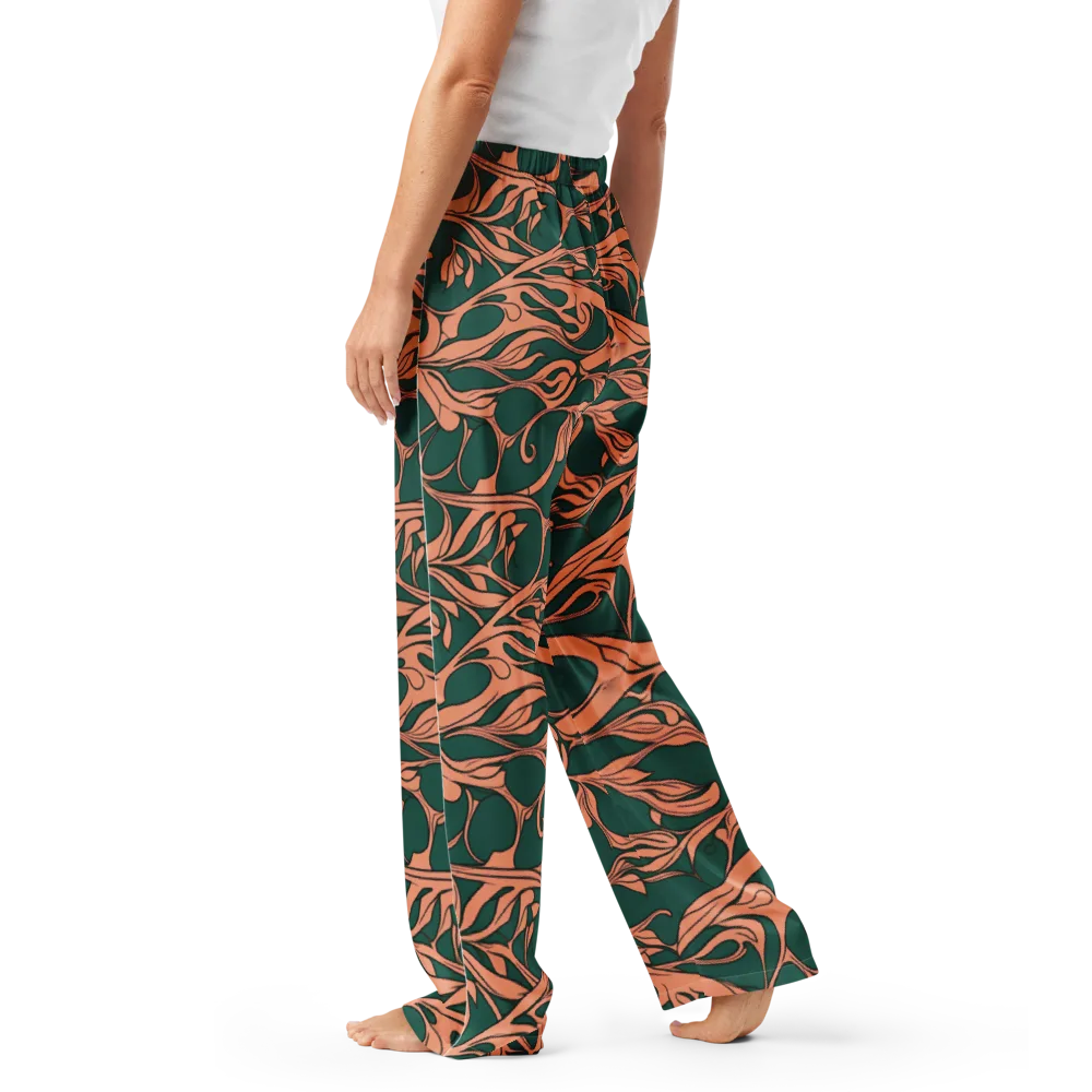 Moss And Apricot on Women's Pajama Pants — Left