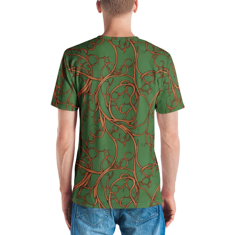 Copperwild Vines on Men's Crew Neck T-Shirt — Back
