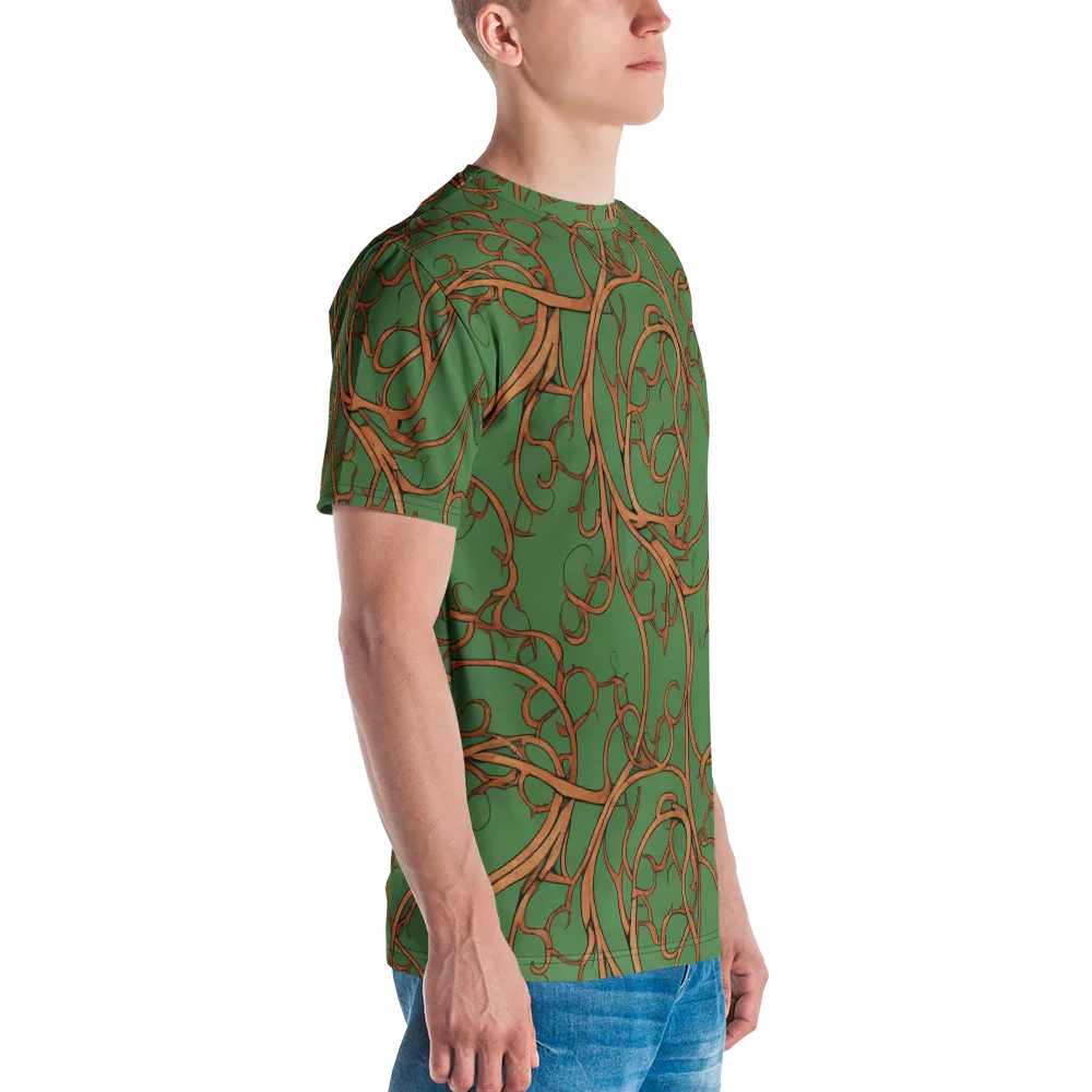 Copperwild Vines on Men's Crew Neck T-Shirt — Right