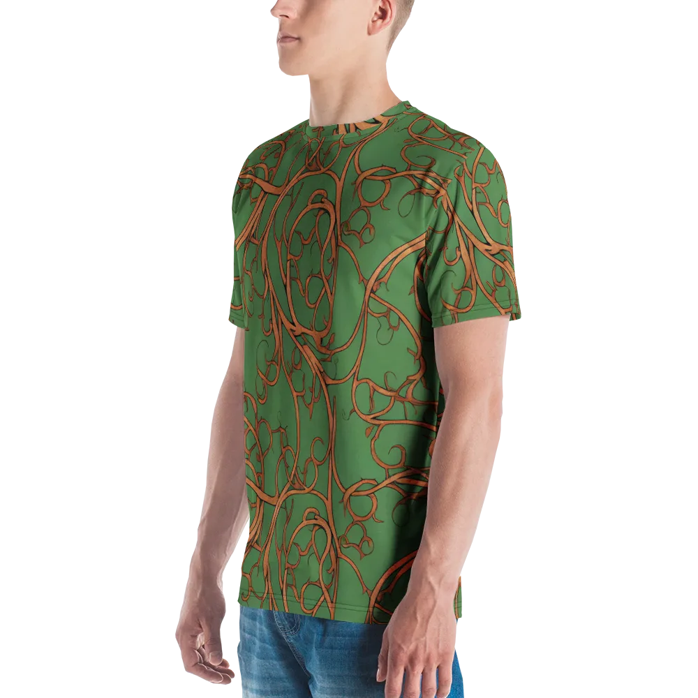 Copperwild Vines on Men's Crew Neck T-Shirt — Left