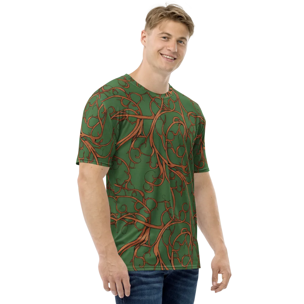 Copperwild Vines on Men's Crew Neck T-Shirt — Right