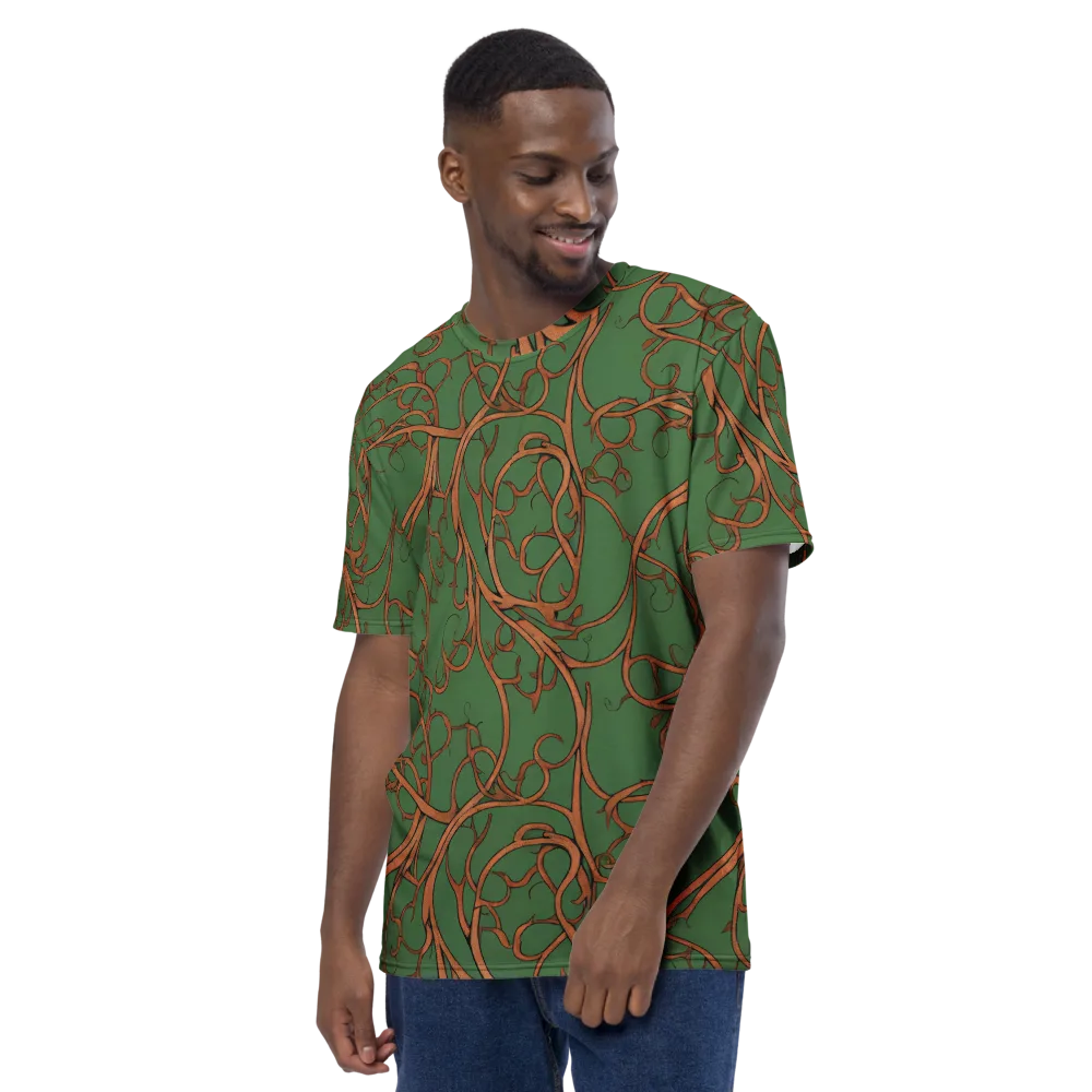 Copperwild Vines on Men's Crew Neck T-Shirt — Left