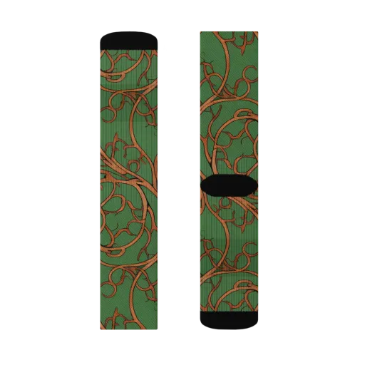 Copperwild Vines on a Socks