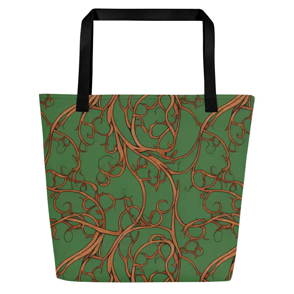 Copperwild Vines on Large Tote Bag W/ Pocket — Front