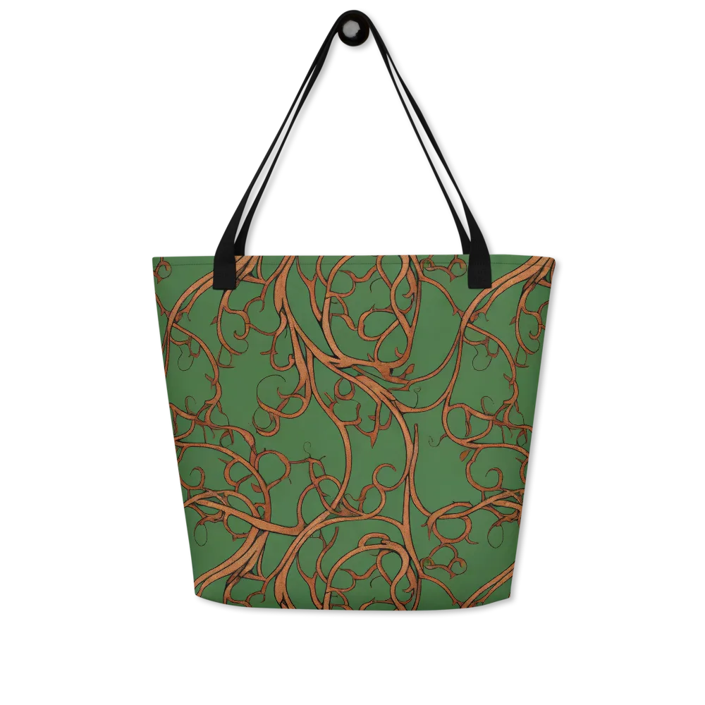 Copperwild Vines on Large Tote Bag W/ Pocket — Front
