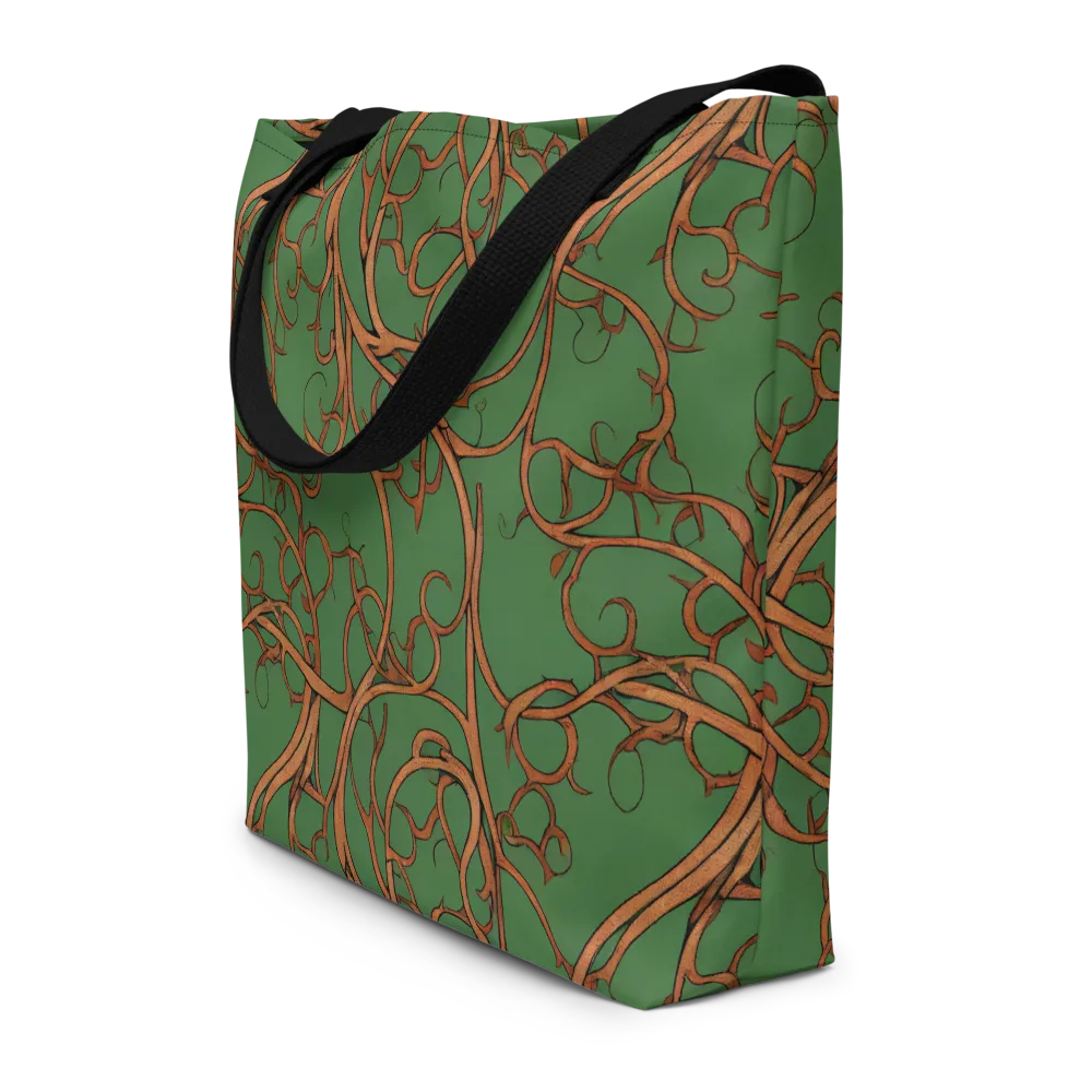 Copperwild Vines on Large Tote Bag W/ Pocket — Front