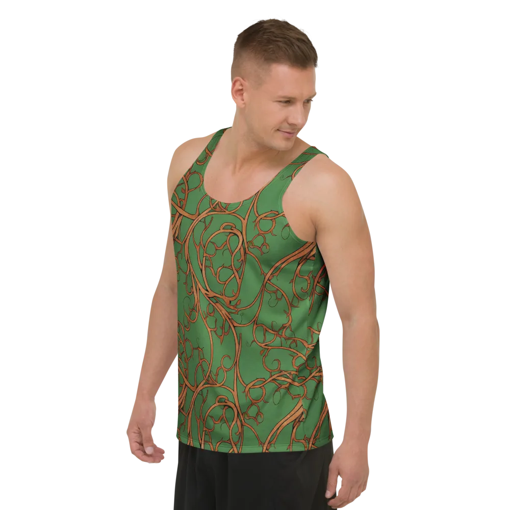 Copperwild Vines on Men's Tank Top — Left Front