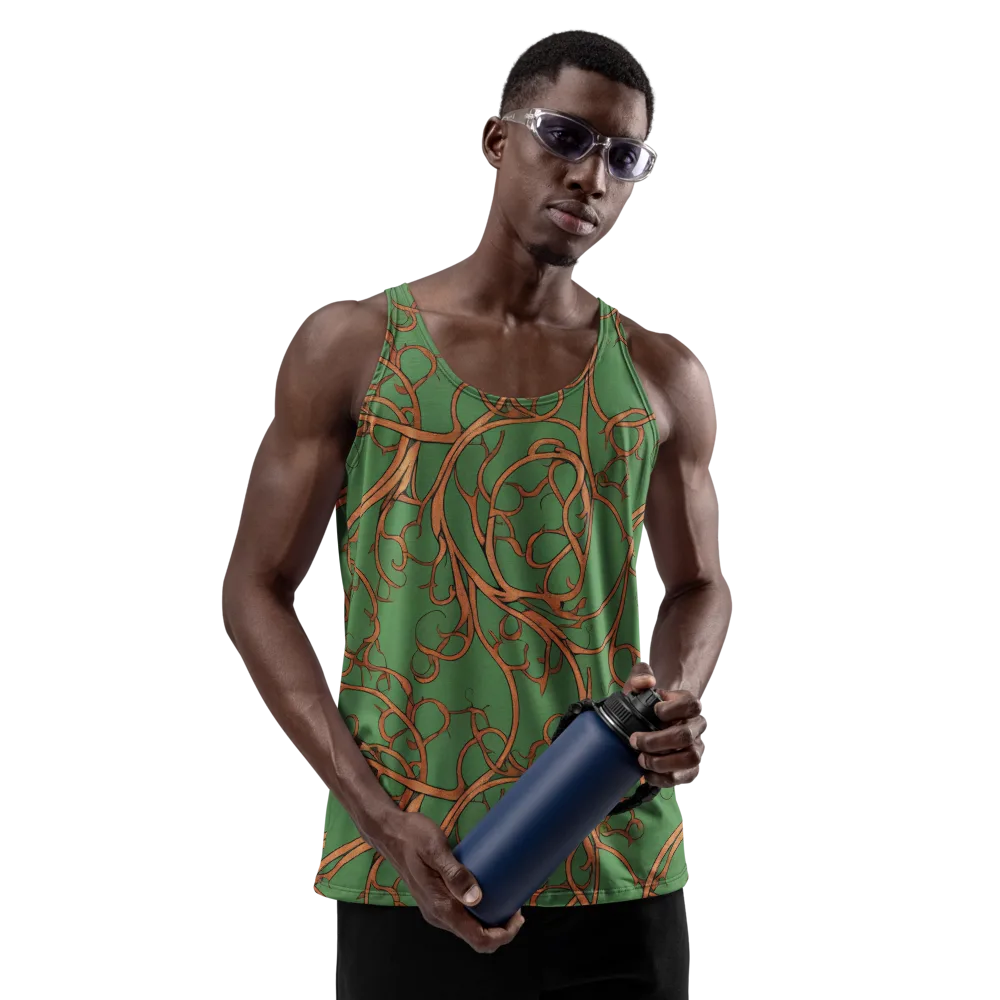 Copperwild Vines on Men's Tank Top — Front