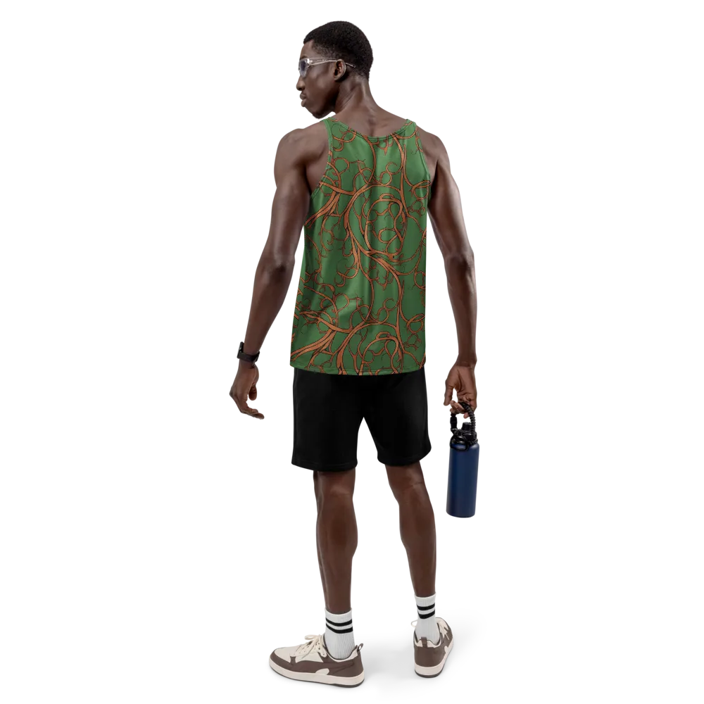 Copperwild Vines on Men's Tank Top — Back