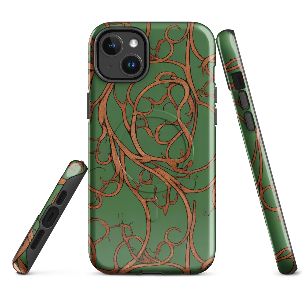 Copperwild Vines on MagSafe Tough Case for iPhone® — Front