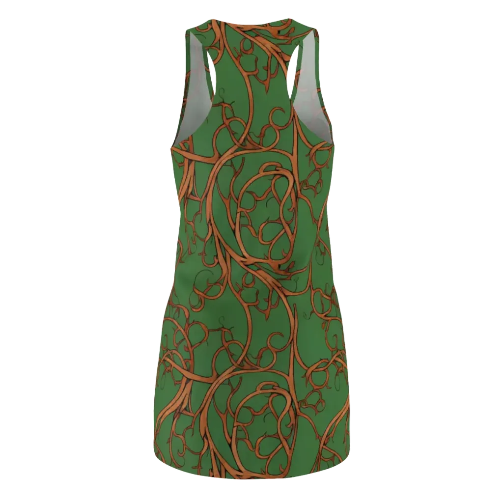 Copperwild Vines on Racerback Dress — Back