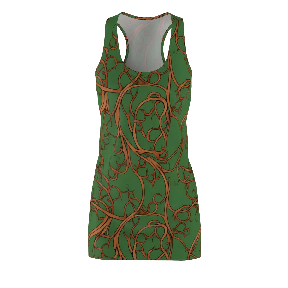 Copperwild Vines on Racerback Dress — Front