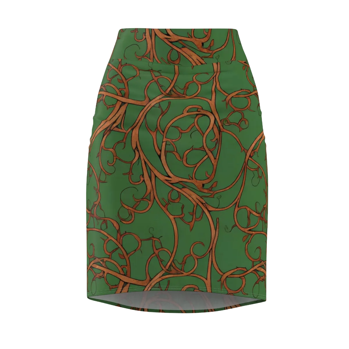Copperwild Vines on Pencil Skirt — Front