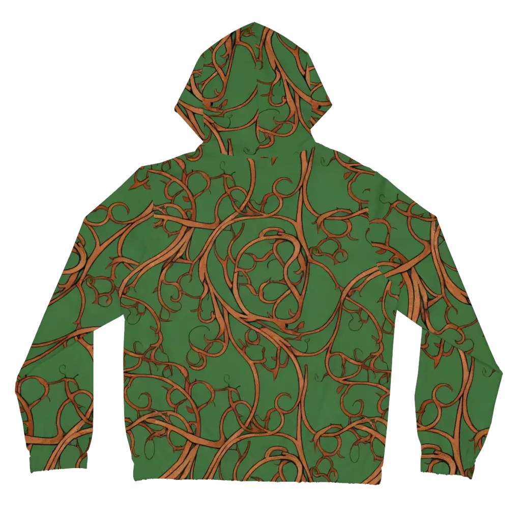 Copperwild Vines on Women's Full-Zip Hoodie — Back