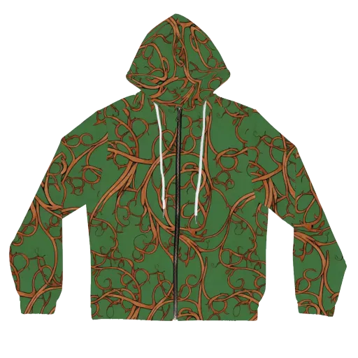 Copperwild Vines on a Women's Full-Zip Hoodie