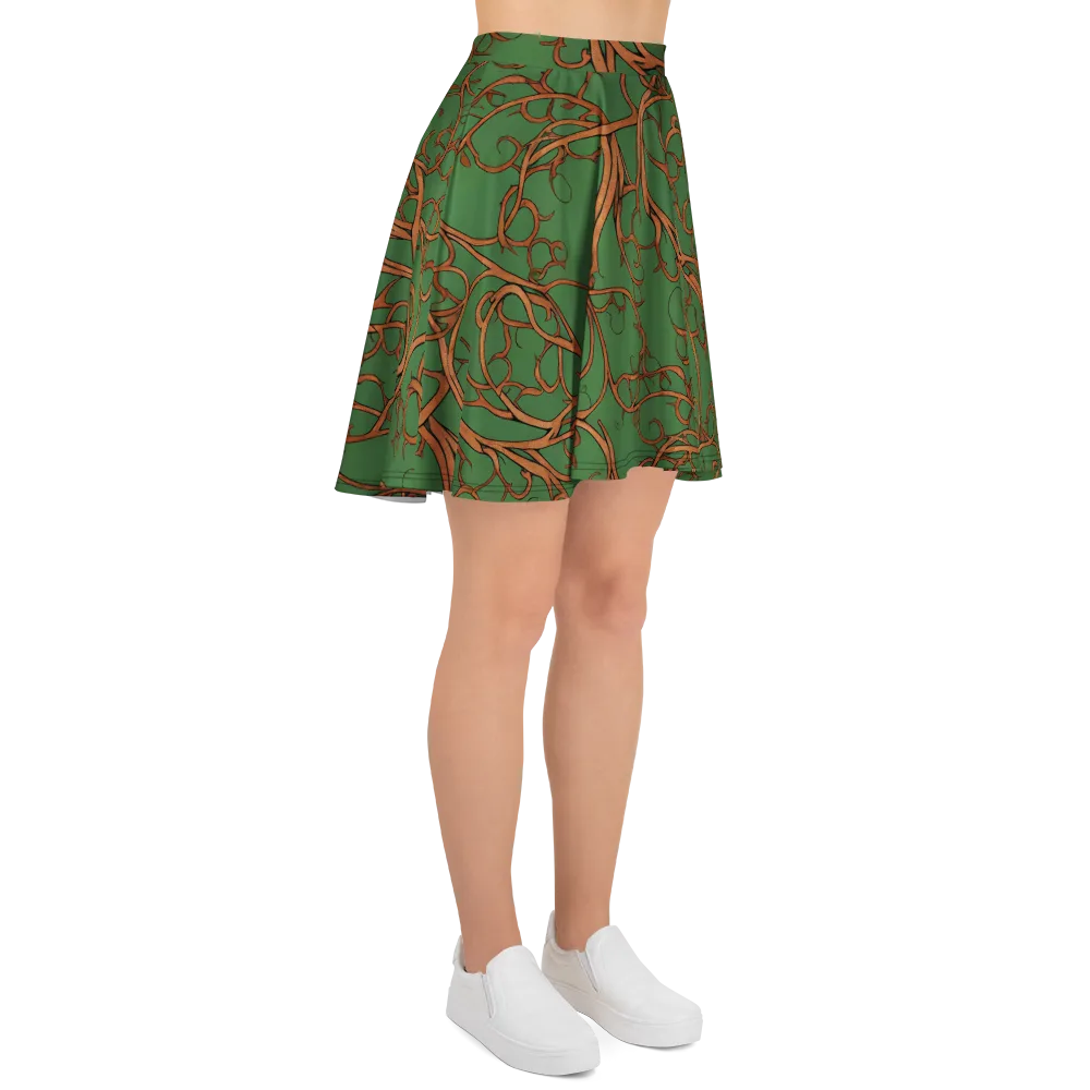 Copperwild Vines on Skater Skirt — Right
