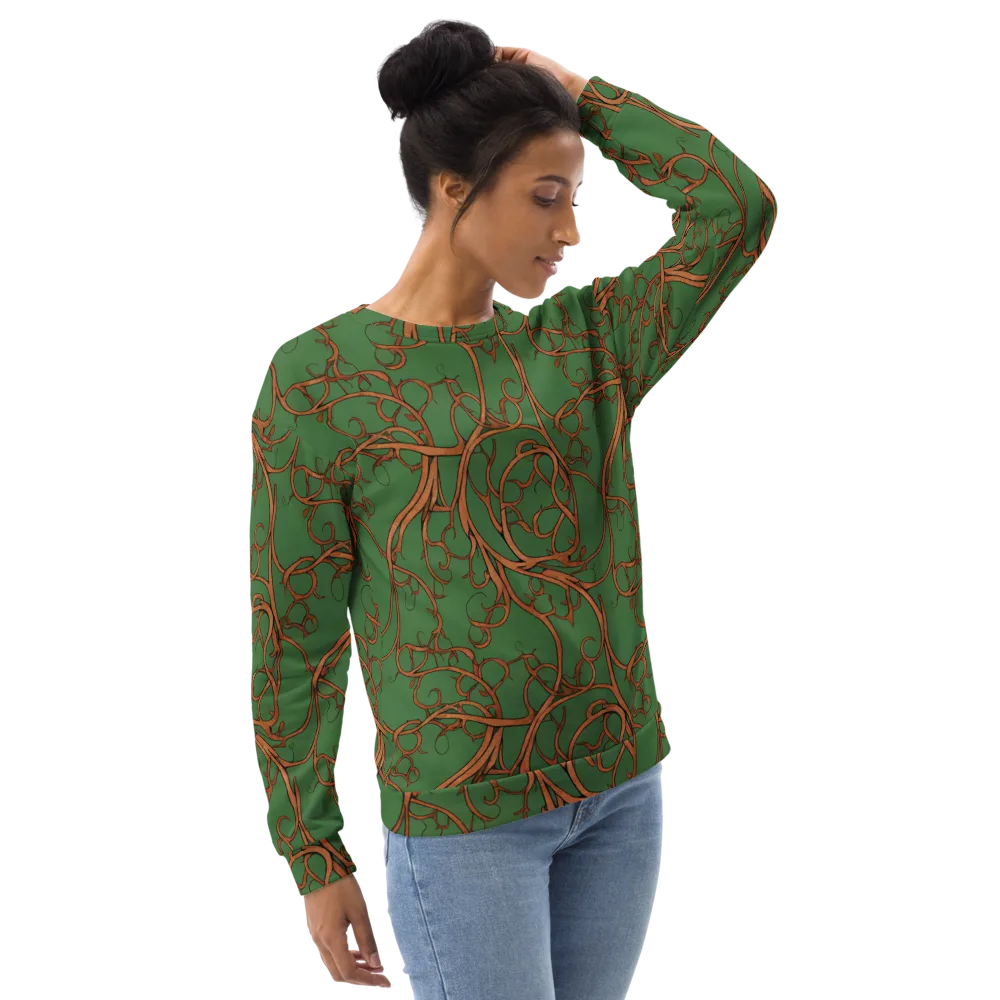Copperwild Vines on Sweatshirt — Right Front