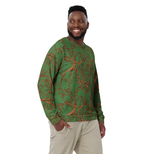 Copperwild Vines on a Sweatshirt