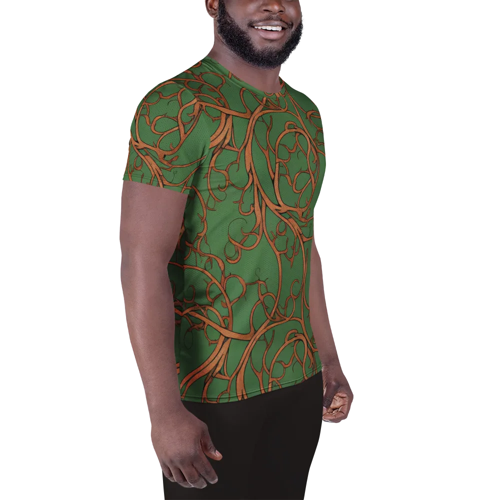 Copperwild Vines on Men's Athletic T-Shirt — Right