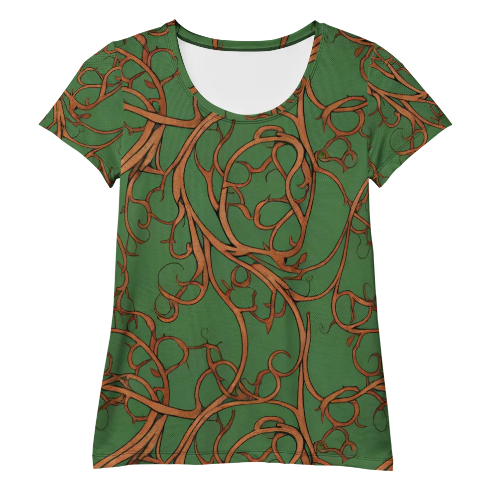 Copperwild Vines on Women's Athletic T-Shirt — Front