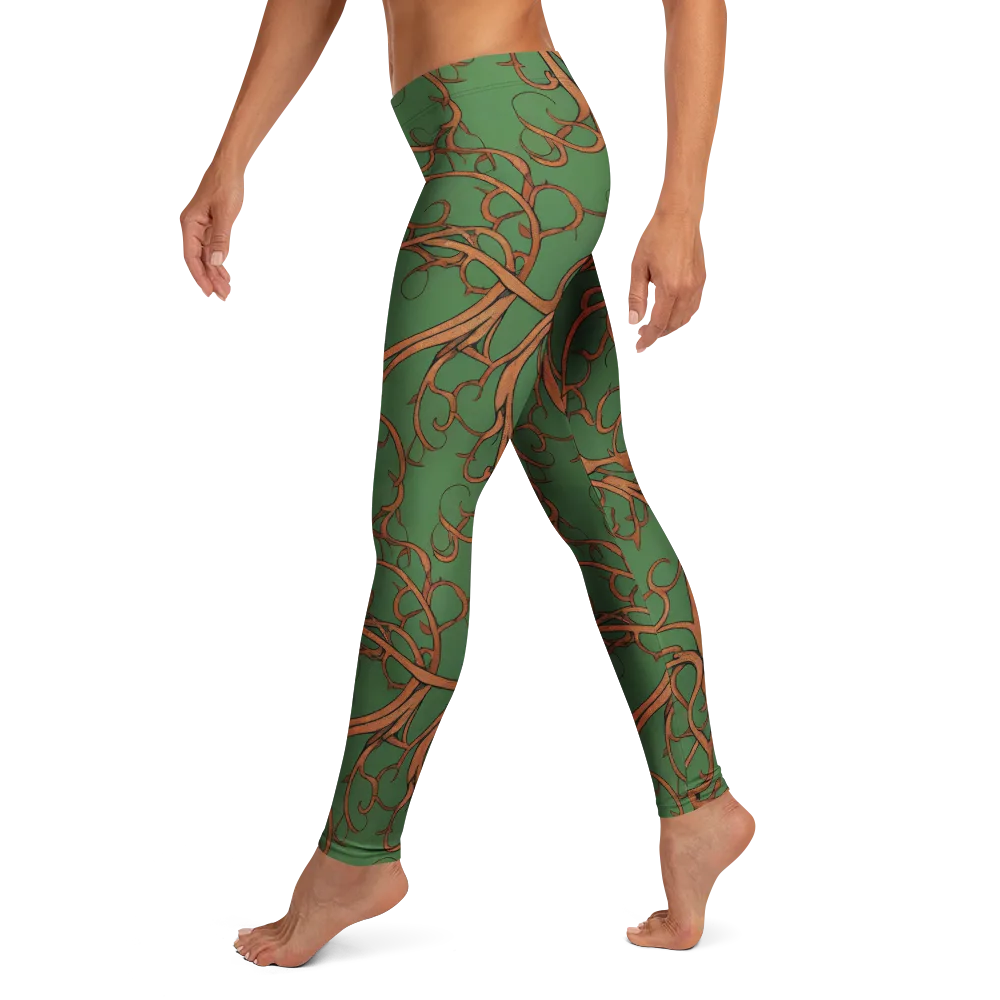Copperwild Vines on Leggings — Left