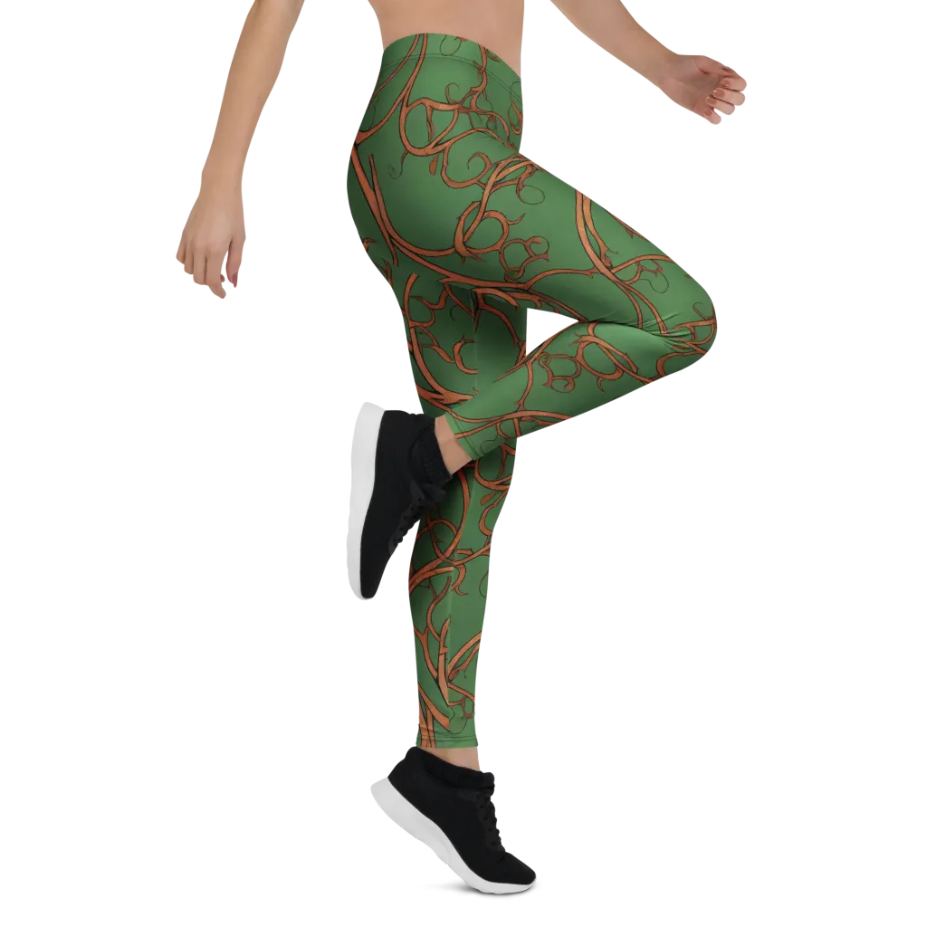 Copperwild Vines on Leggings — Right
