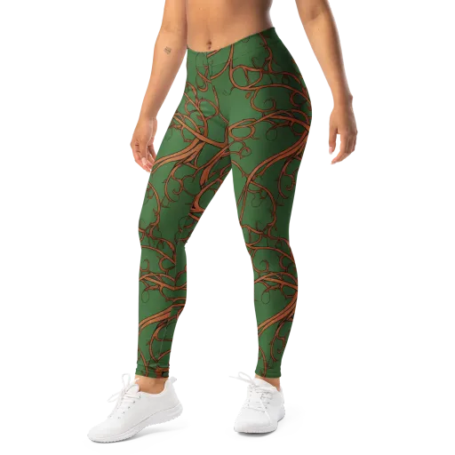 Copperwild Vines on a Leggings