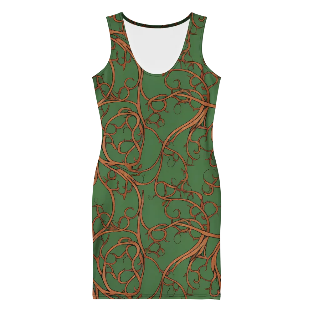Copperwild Vines on Bodycon Dress — Front