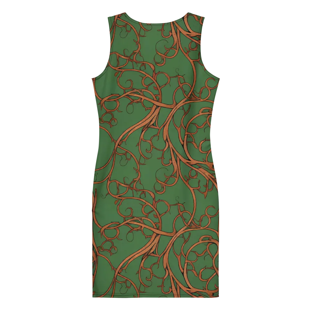 Copperwild Vines on Bodycon Dress — Back