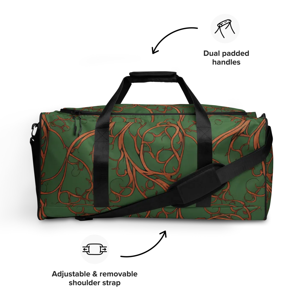 Copperwild Vines on Duffle Bag — Front